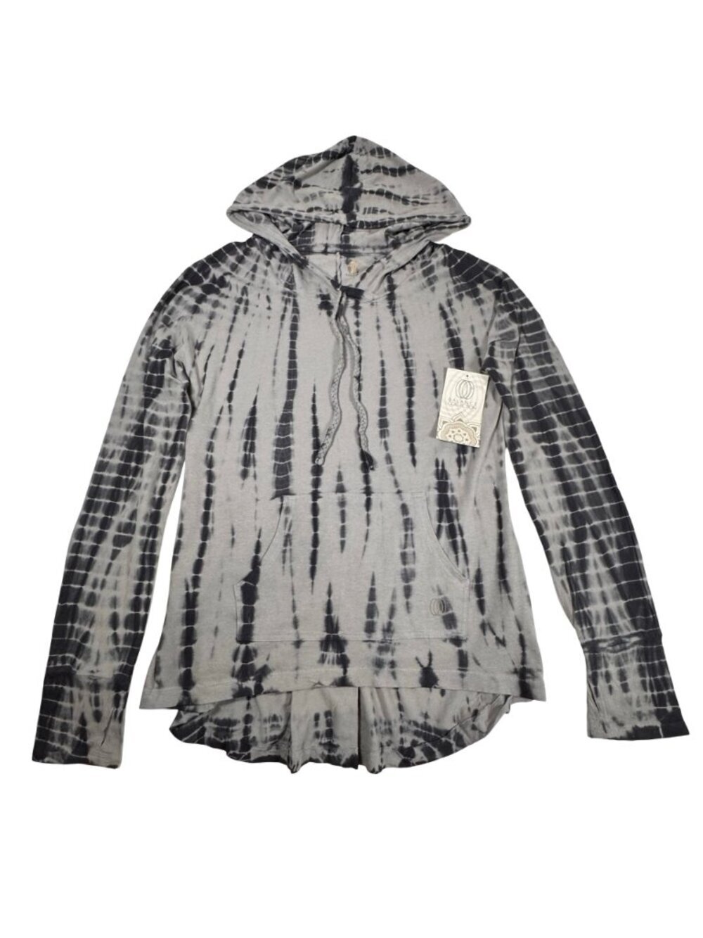 NWT Balance Collection Cotton Hooded Long Sleeve Top Sz L Activewear Outdoor - Picture 2 of 13
